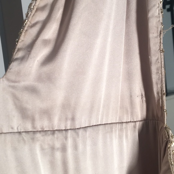 Meshki Gold Champagne Glitter Maxi Dress - Picture 7 of 8